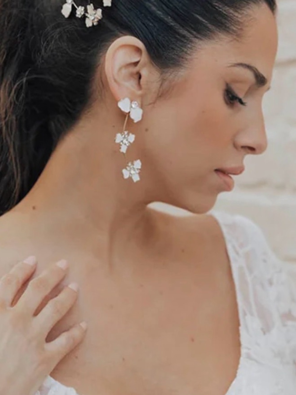 Untamed petals cove crystal earrings
